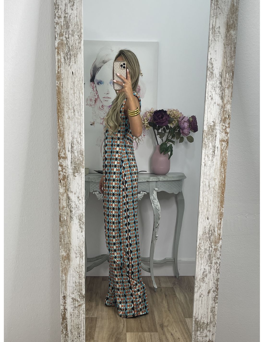 MARGO - Comfy pak met abstracte print voor dames