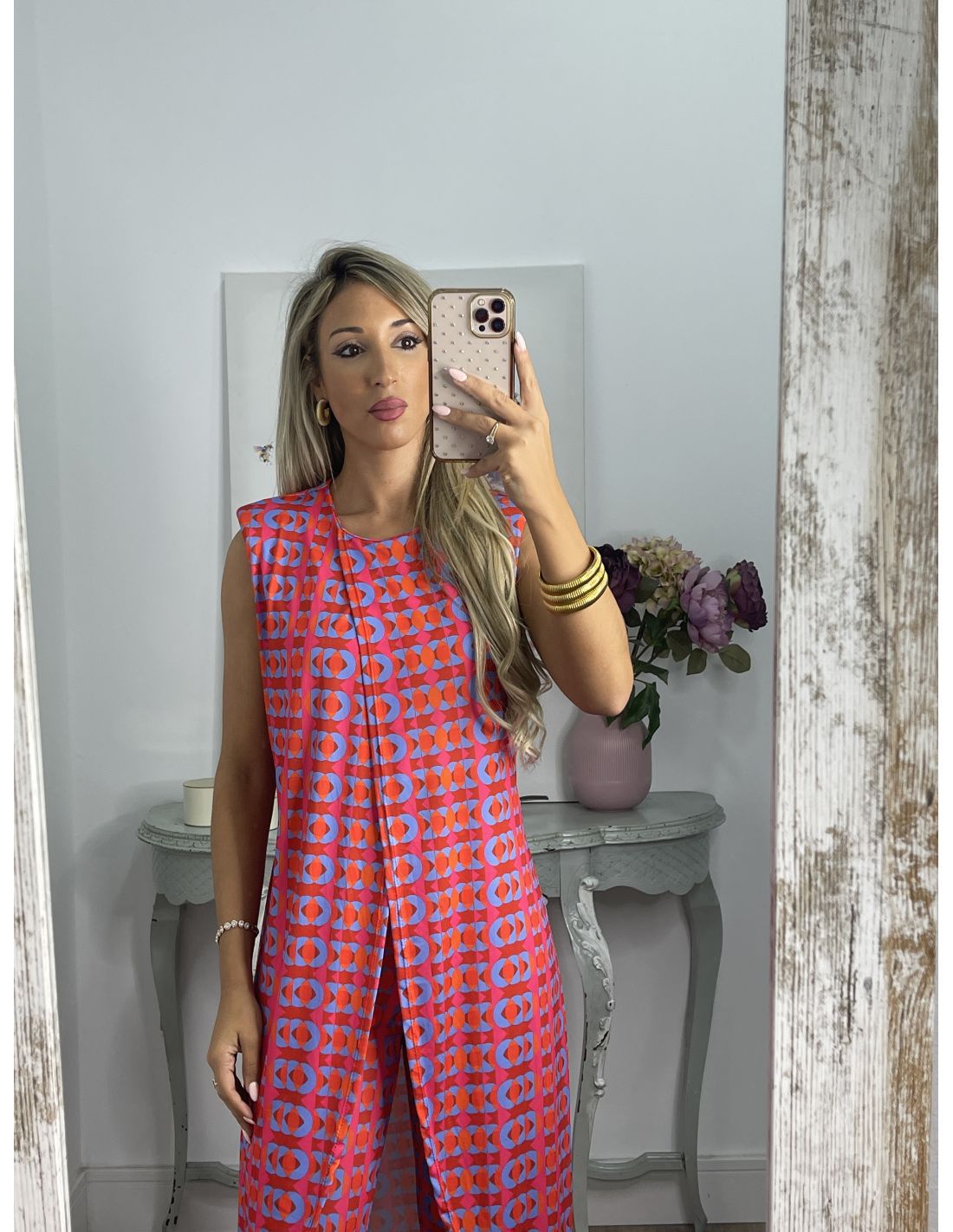 MARGO - Comfy pak met abstracte print voor dames