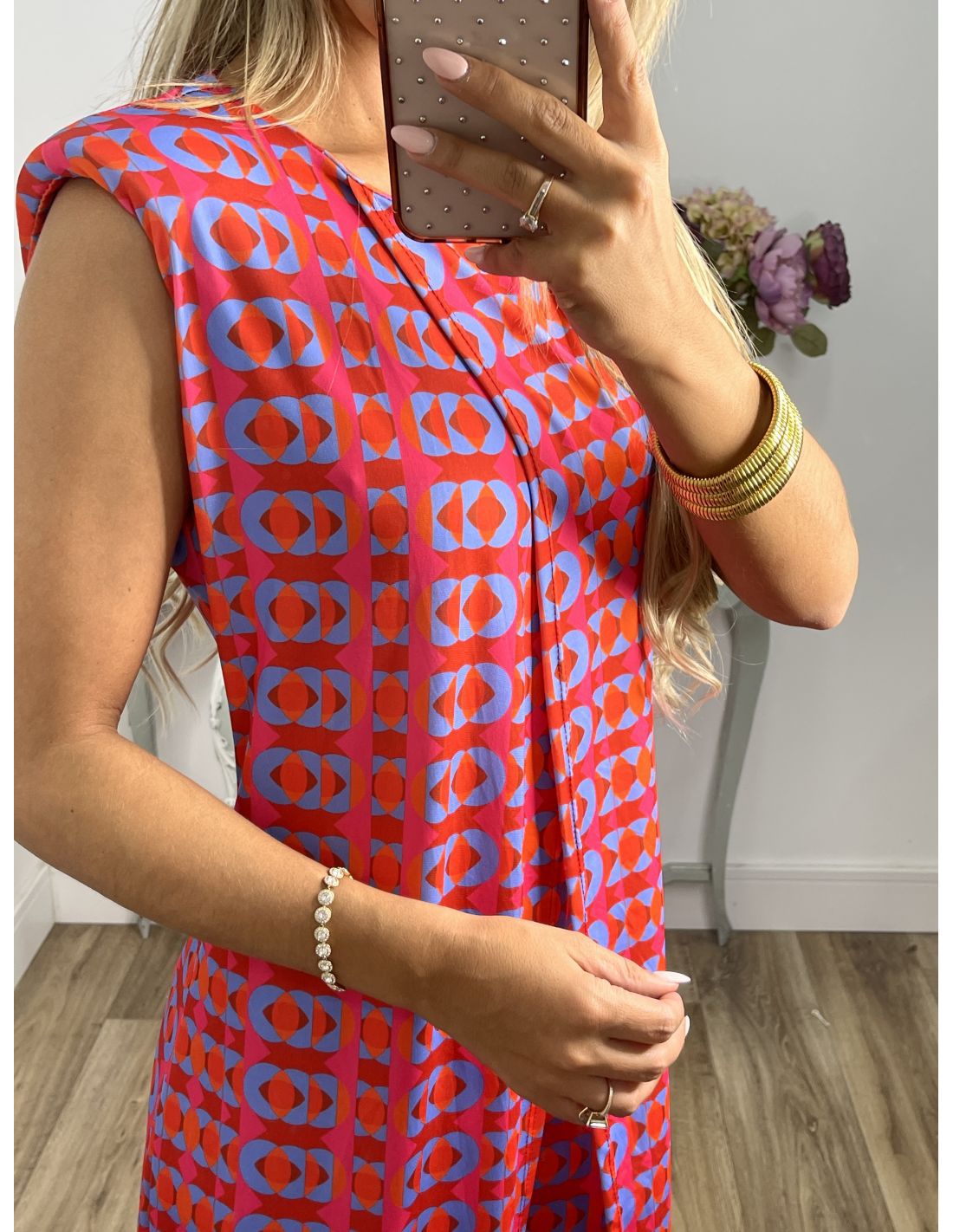 MARGO - Comfy pak met abstracte print voor dames