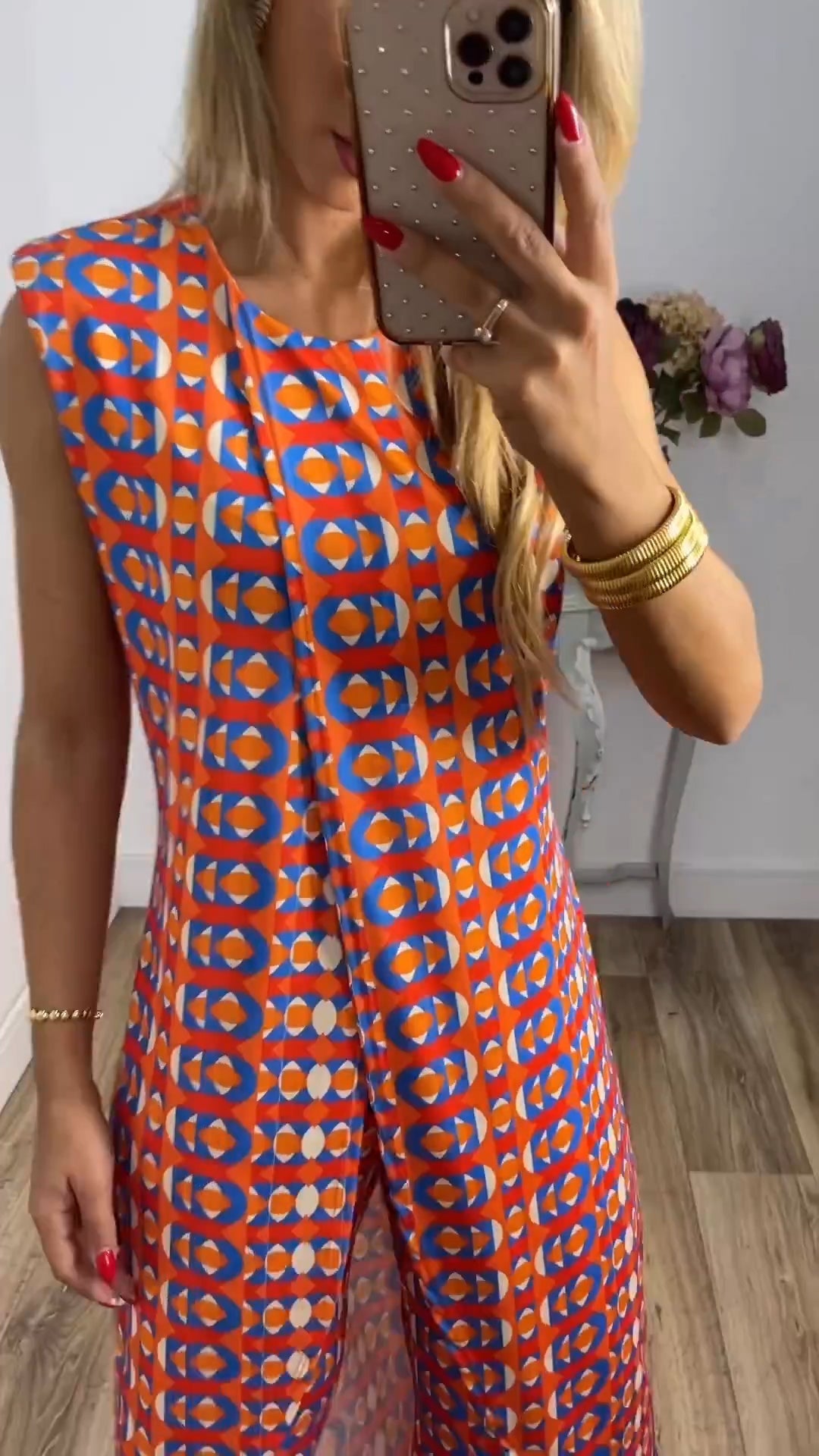 MARGO - Comfy pak met abstracte print voor dames