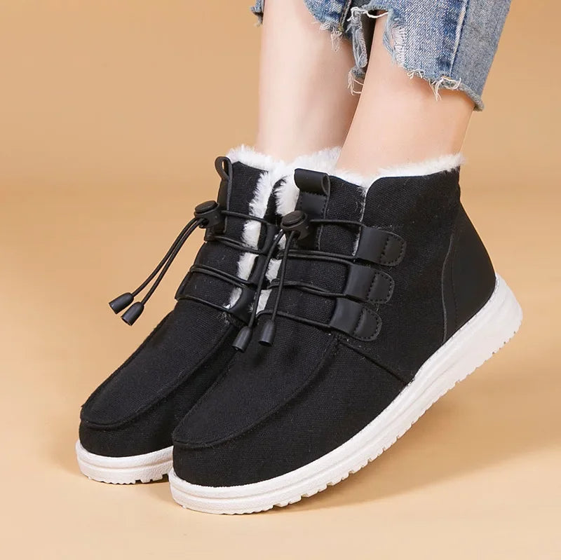 Etta - Geïsoleerde Middenbuidelschoenen met Elastische Band voor Vrouwen