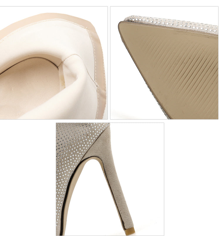 Amte - Vrouwen Lente Kristal Rhinestone Enkellaarsjes