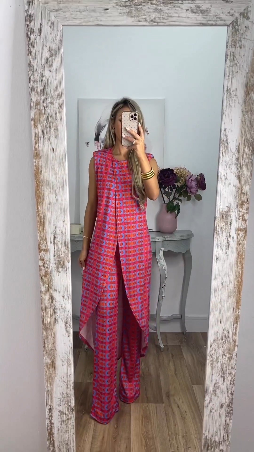 MARGO - Comfy pak met abstracte print voor dames