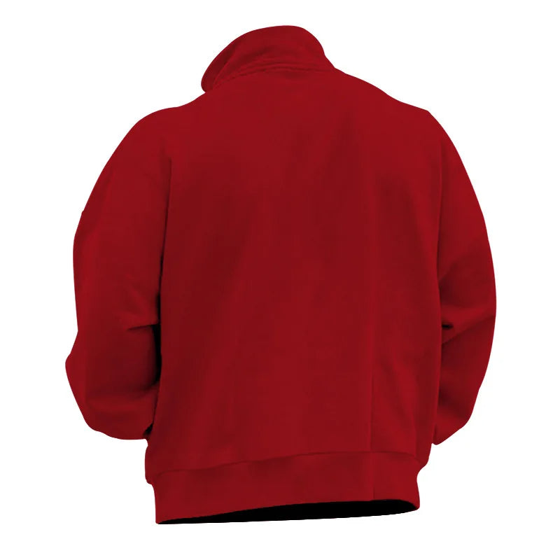 Rudyard - Heren Pullover Winter Fluweel Half-Zip