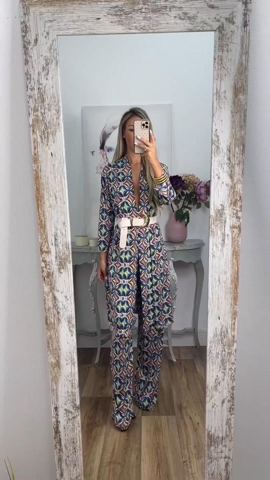 MARGO - Comfy pak met abstracte print voor dames