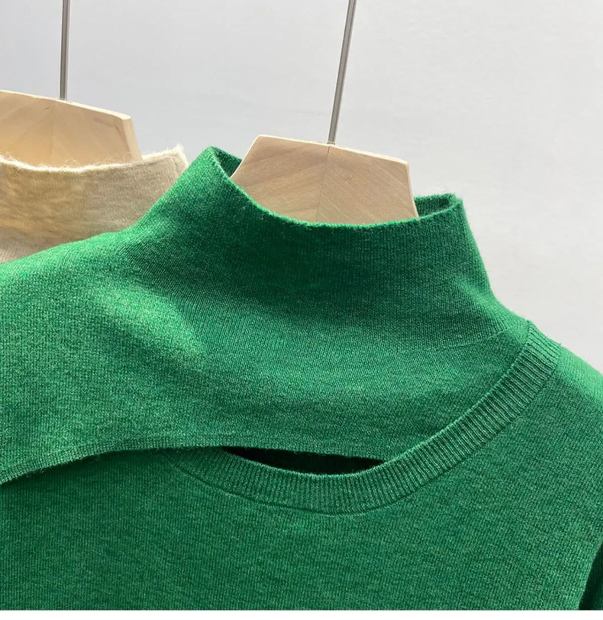 Gwendolyn - Elegante Sweater met Halve Hoogte Kraag