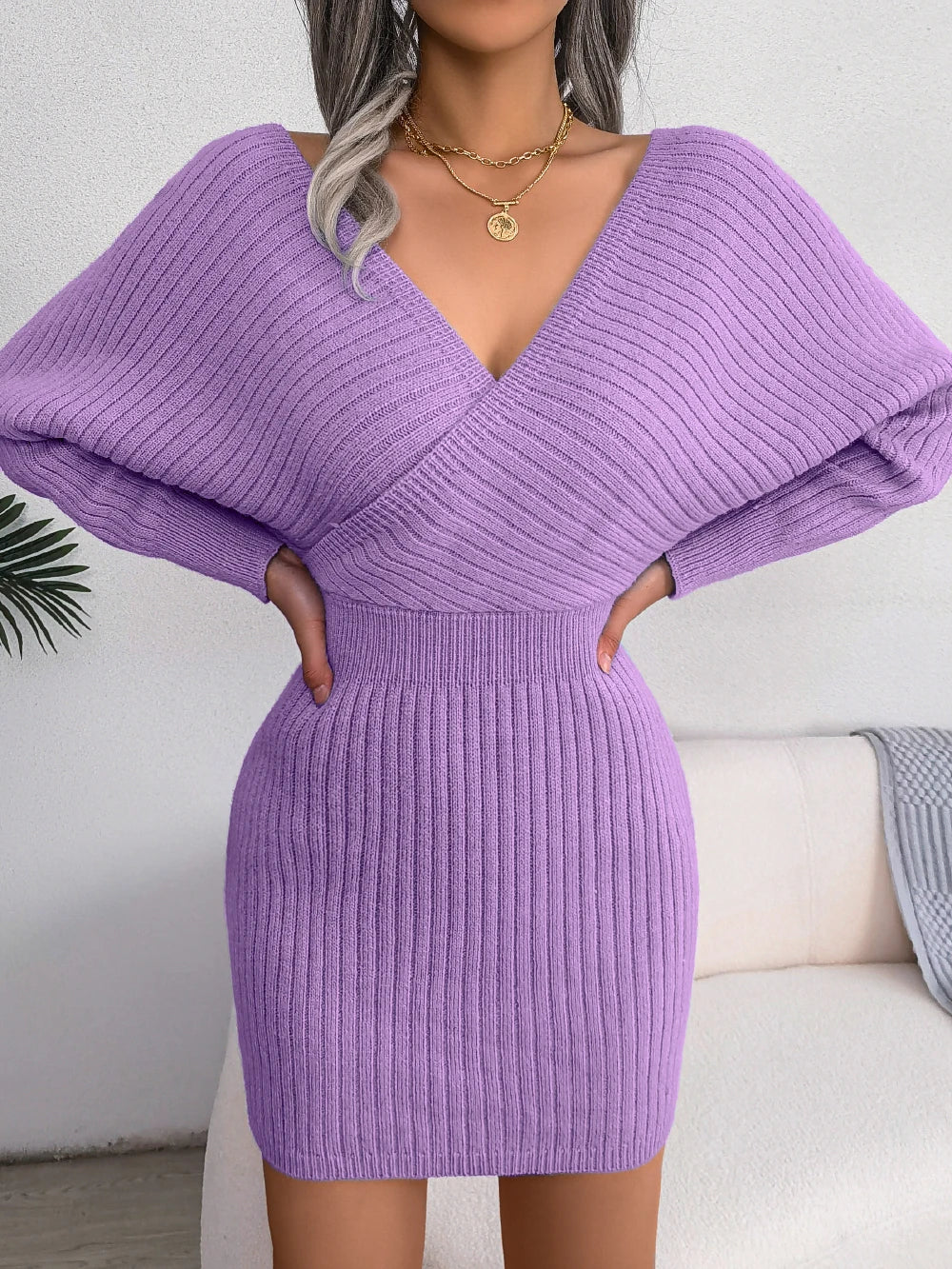 Maris - Trendy Bodycon Sweater Jurken voor Vrouwen