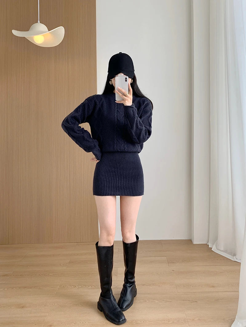 Celestia - Bodycon jurk met ribboord voor dames