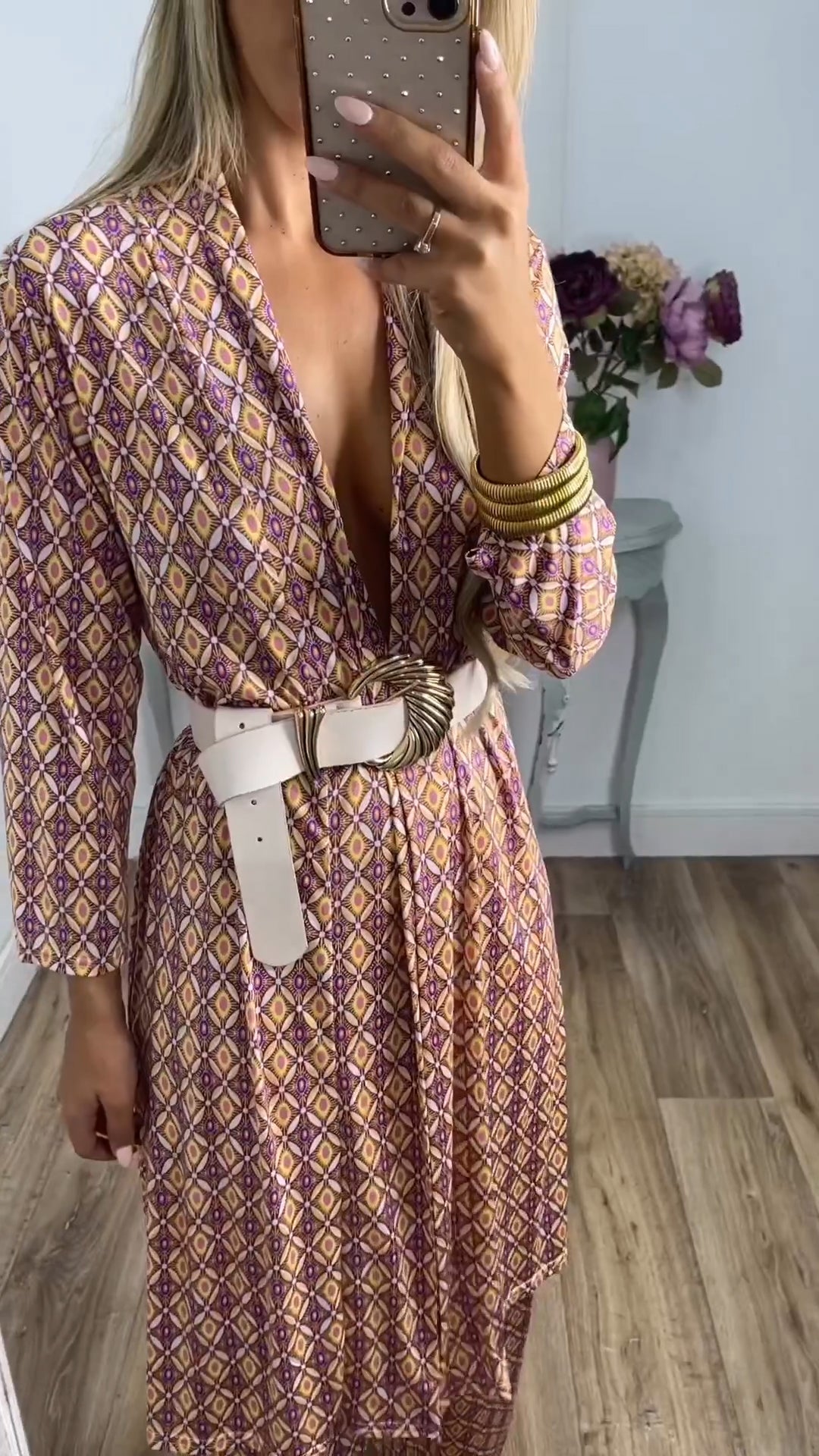 MARGO - Comfy pak met abstracte print voor dames