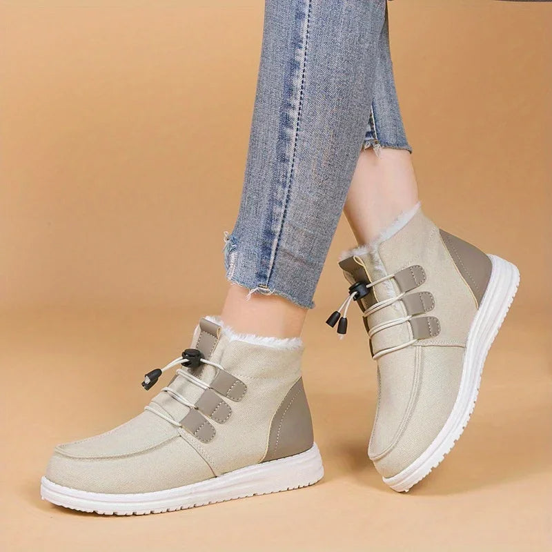 Etta - Geïsoleerde Middenbuidelschoenen met Elastische Band voor Vrouwen