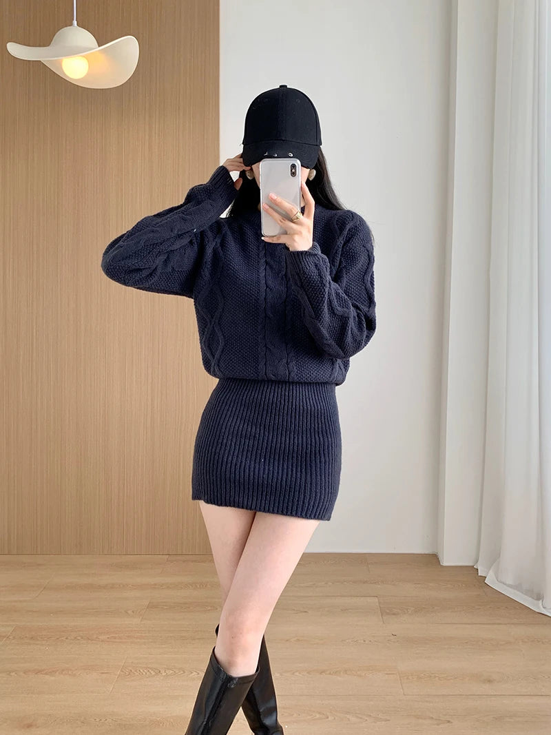 Celestia - Bodycon jurk met ribboord voor dames