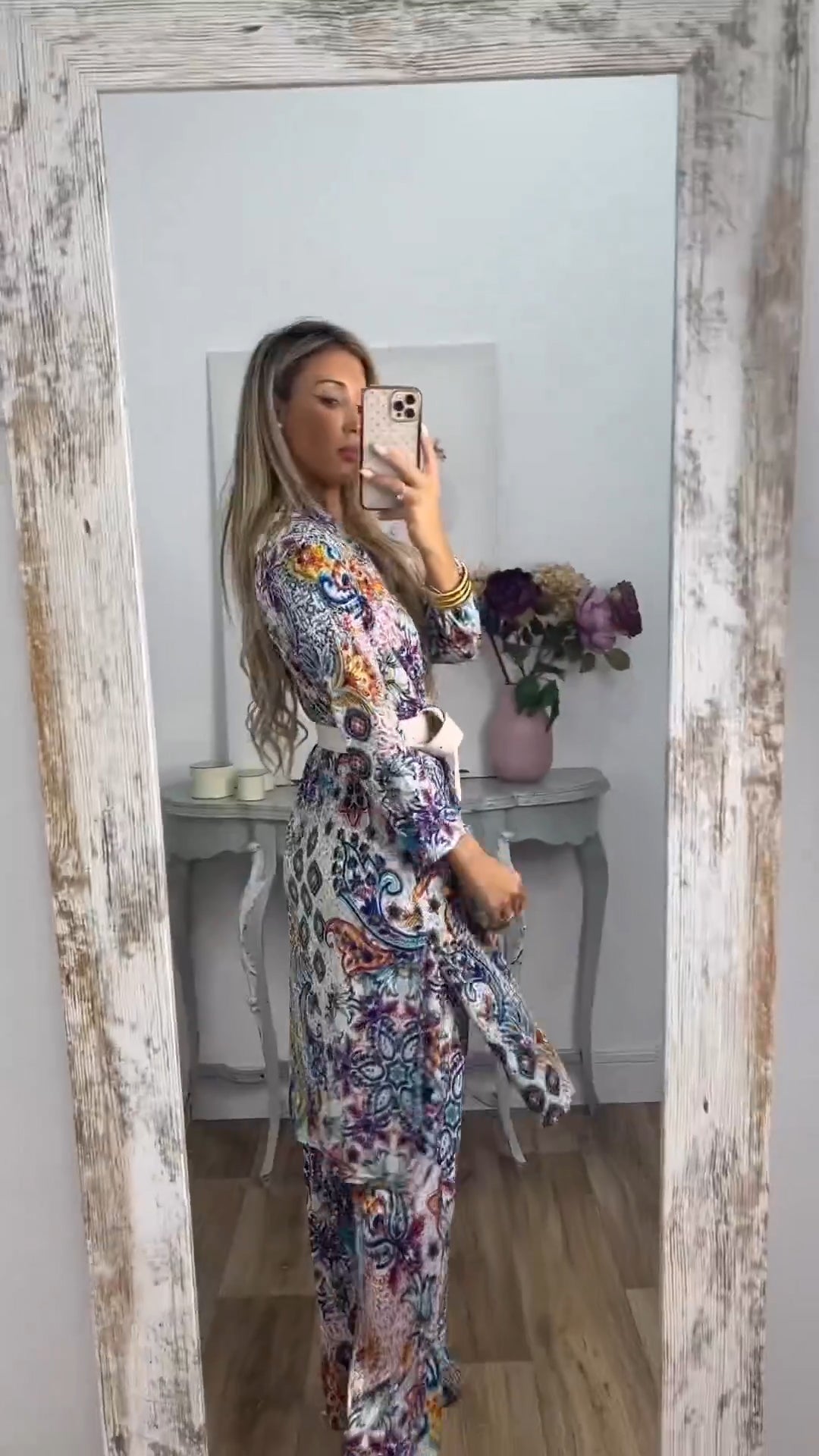 MARGO - Comfy pak met abstracte print voor dames
