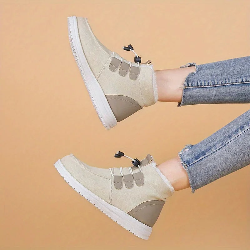Etta - Geïsoleerde Middenbuidelschoenen met Elastische Band voor Vrouwen