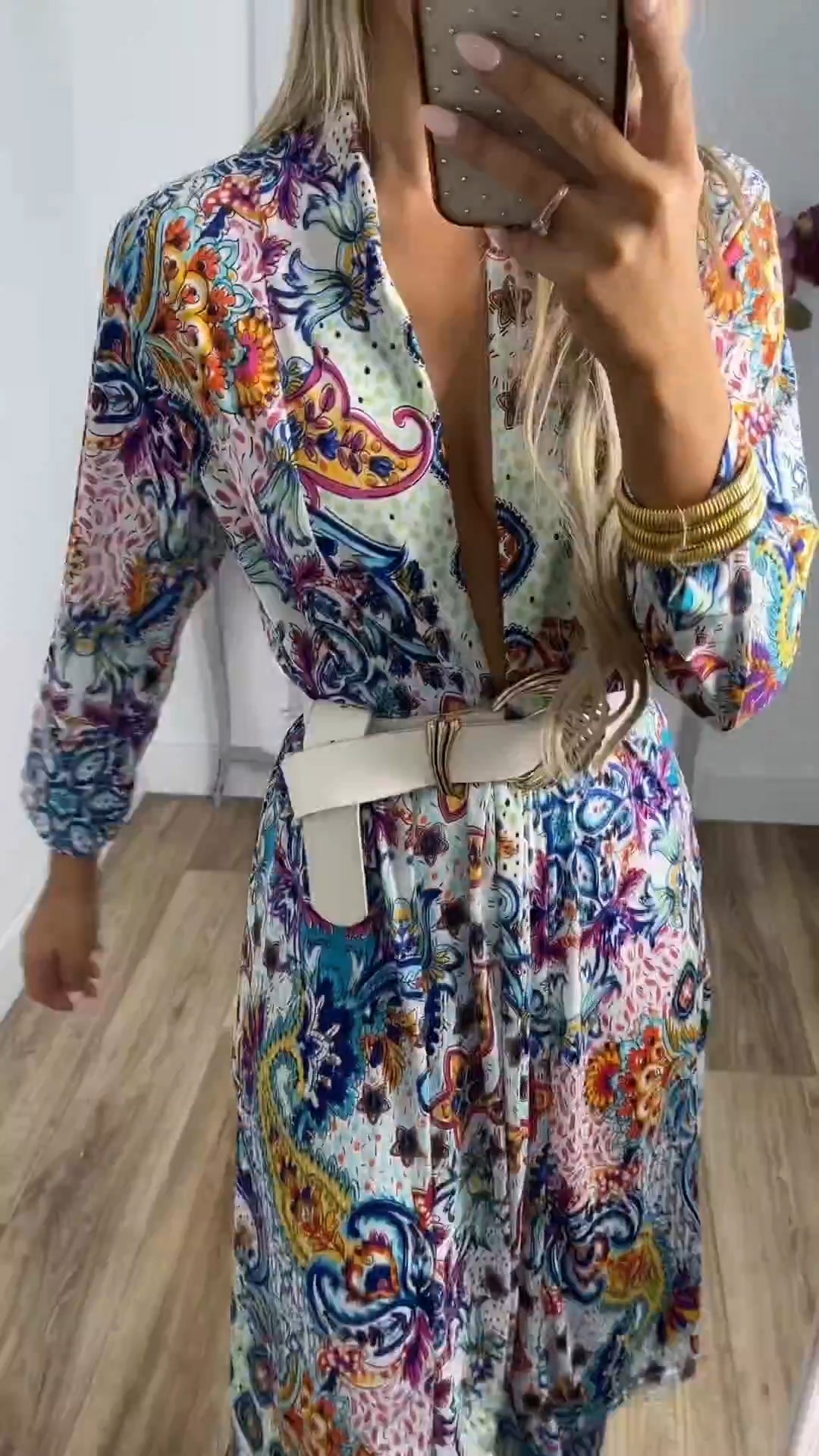 MARGO - Comfy pak met abstracte print voor dames