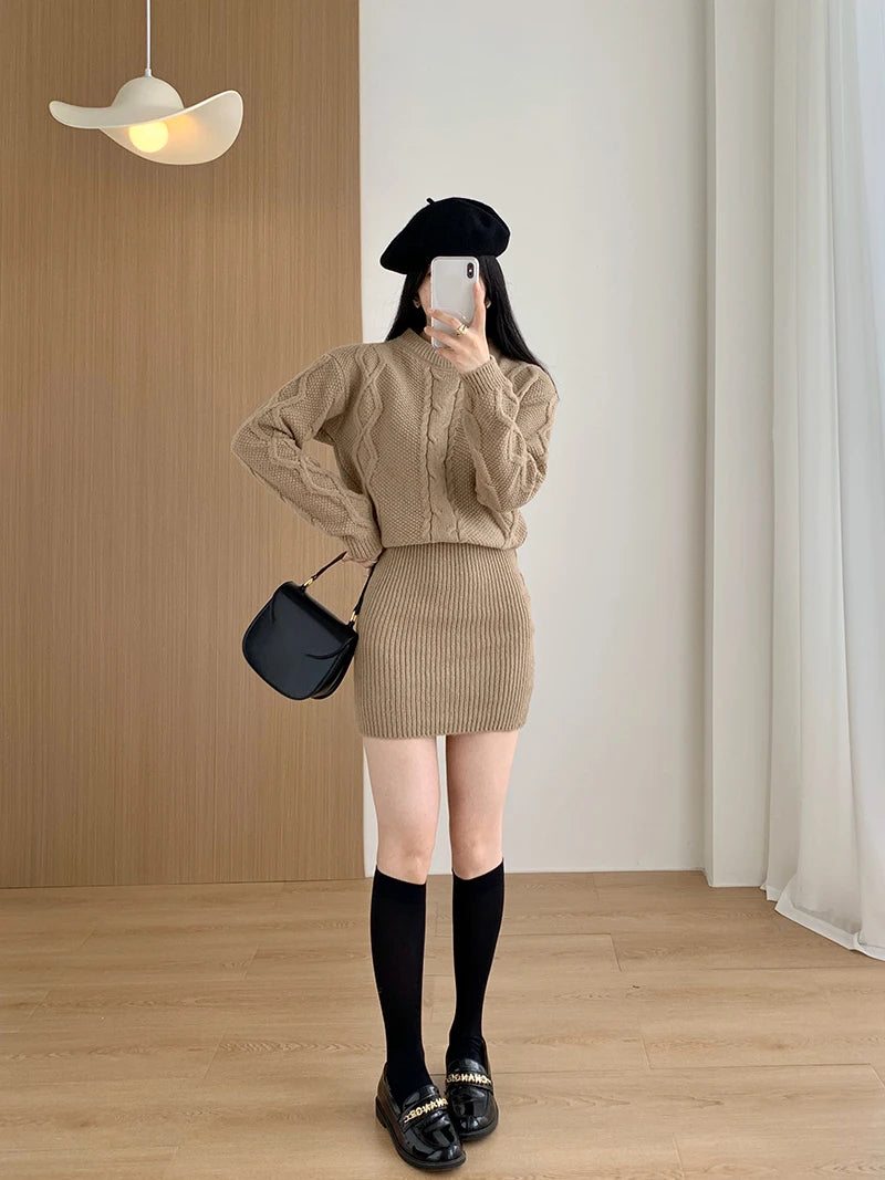 Celestia - Bodycon jurk met ribboord voor dames