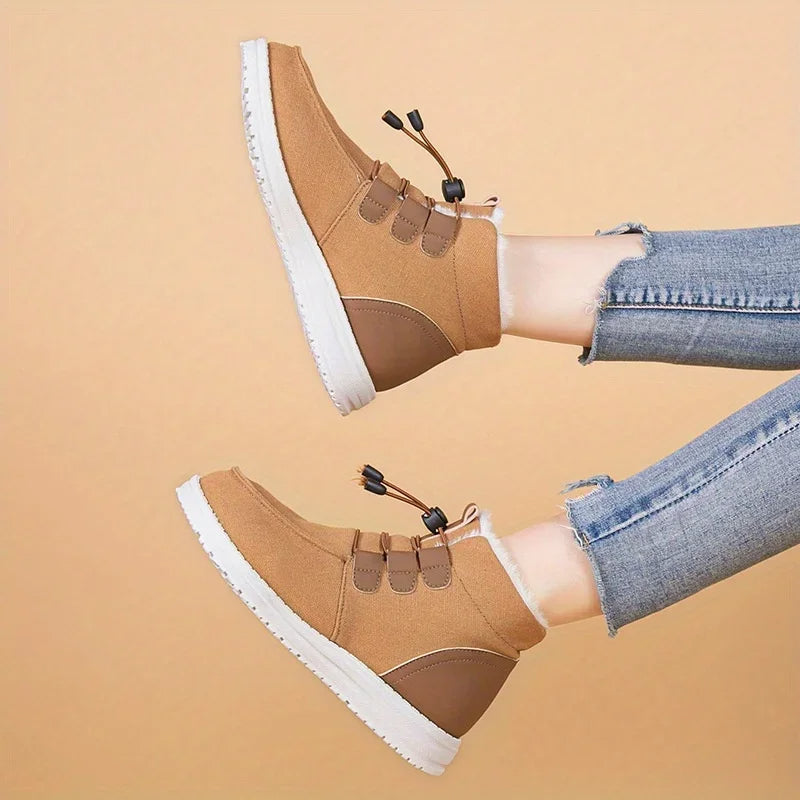 Etta - Geïsoleerde Middenbuidelschoenen met Elastische Band voor Vrouwen