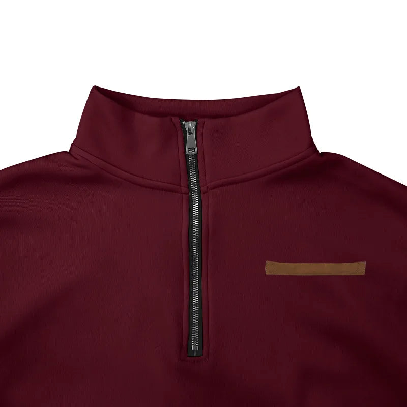 Rudyard - Heren Pullover Winter Fluweel Half-Zip