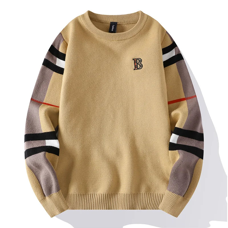 Norland - 2024 Herfst/Winter Luxe Heren Klassieke Streep Geruite Trui