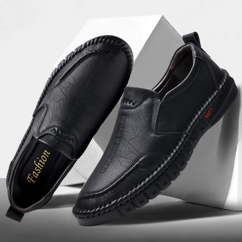 DAAN - Ademende leren heren loafers