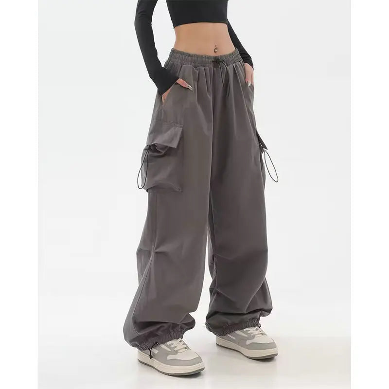MARJOLEIN - Dames Y2K Zomer Dunne Baggy Cargo Broeken