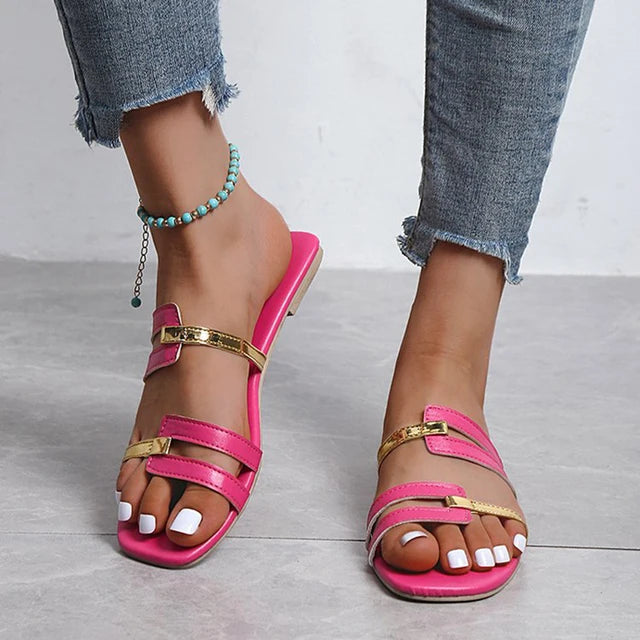 WILLEMINA - zomer platte slippers voor dames