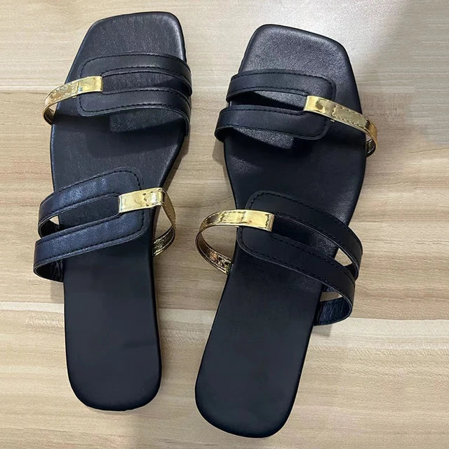 WILLEMINA - zomer platte slippers voor dames