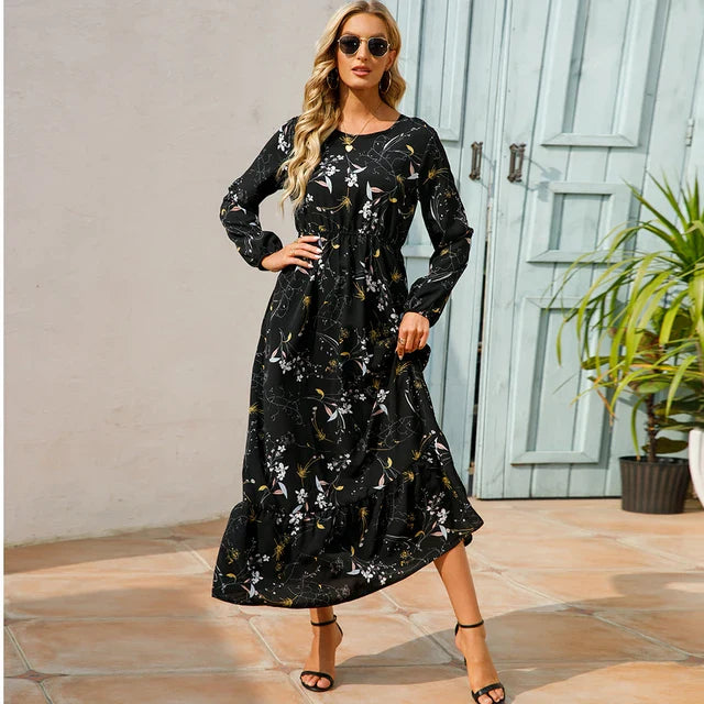 MALIN - Bohemian maxi-jurk