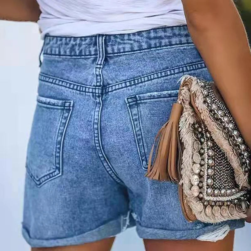 MARIANNE - Dames Harajuku stijl zomerse denim shorts