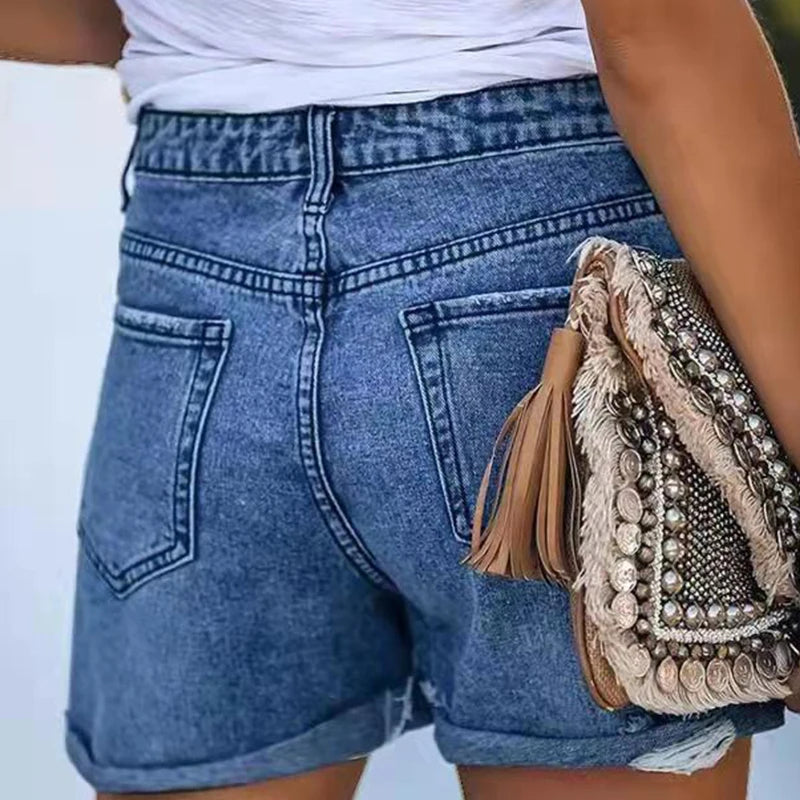 MARIANNE - Dames Harajuku stijl zomerse denim shorts