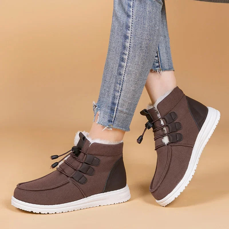 Etta - Geïsoleerde Middenbuidelschoenen met Elastische Band voor Vrouwen