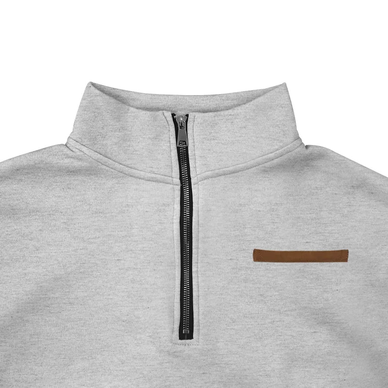 Rudyard - Heren Pullover Winter Fluweel Half-Zip