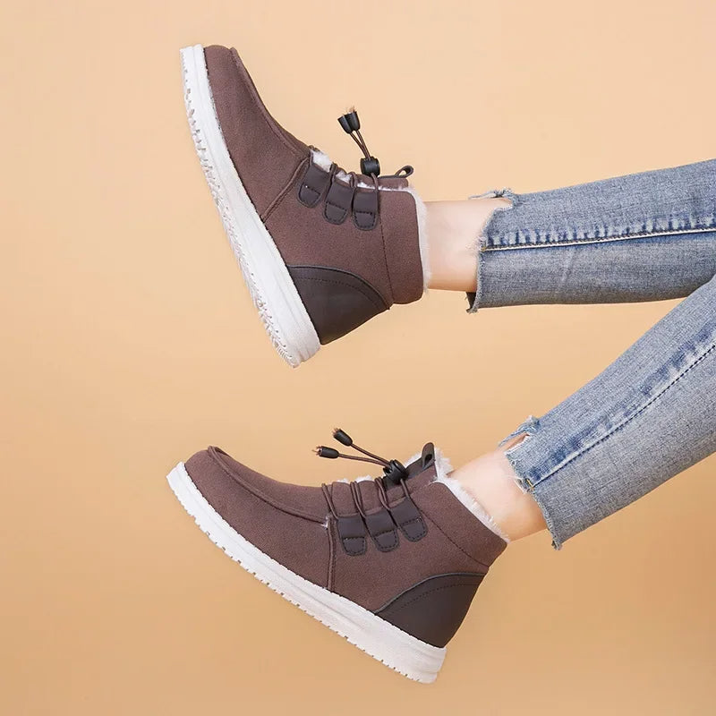 Etta - Geïsoleerde Middenbuidelschoenen met Elastische Band voor Vrouwen