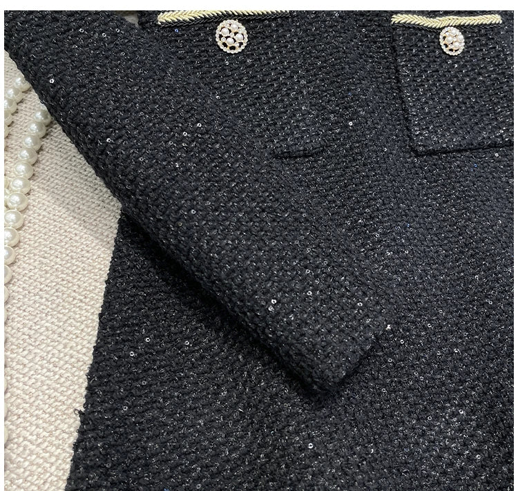 Bente - Herfst & Winter Kralen Bloem Gebreide Sweater Jurk voor Vrouwen