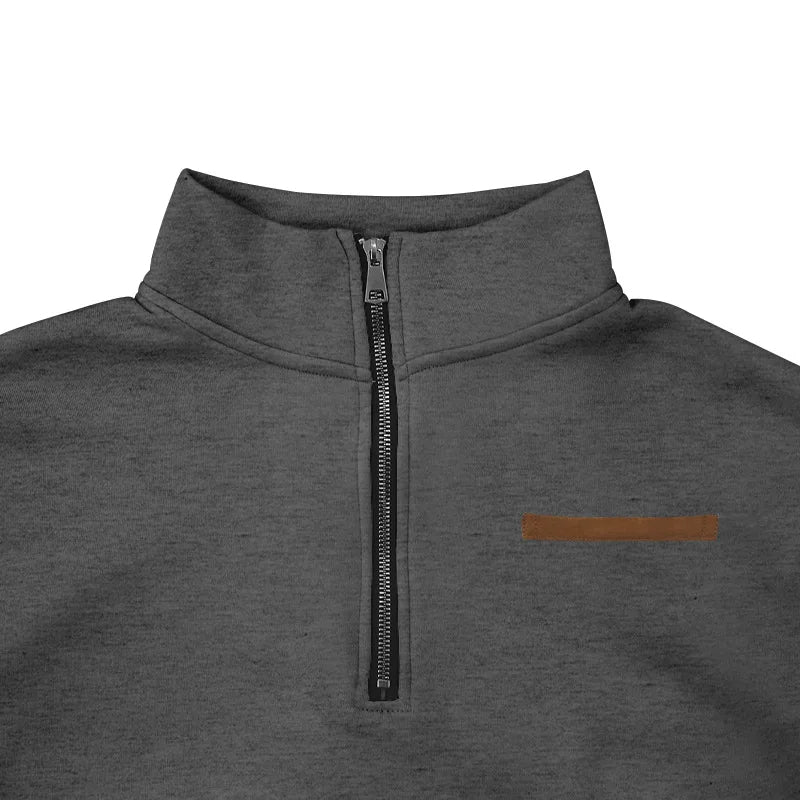 Rudyard - Heren Pullover Winter Fluweel Half-Zip