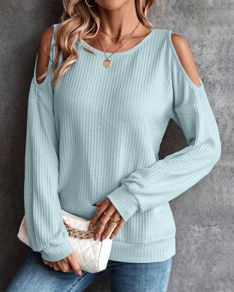 VALENTINA - Klassiek Off-Shoulder Shirt