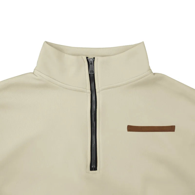 Rudyard - Heren Pullover Winter Fluweel Half-Zip