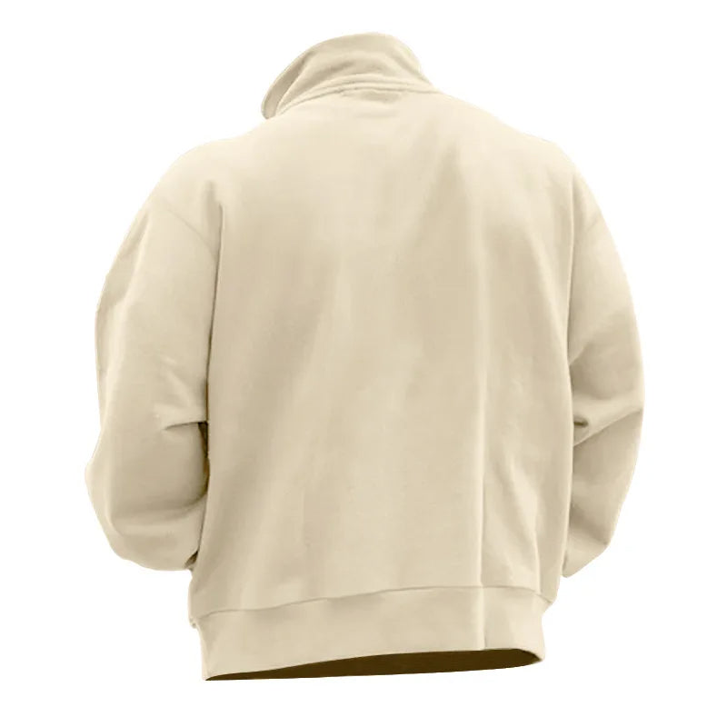 Rudyard - Heren Pullover Winter Fluweel Half-Zip