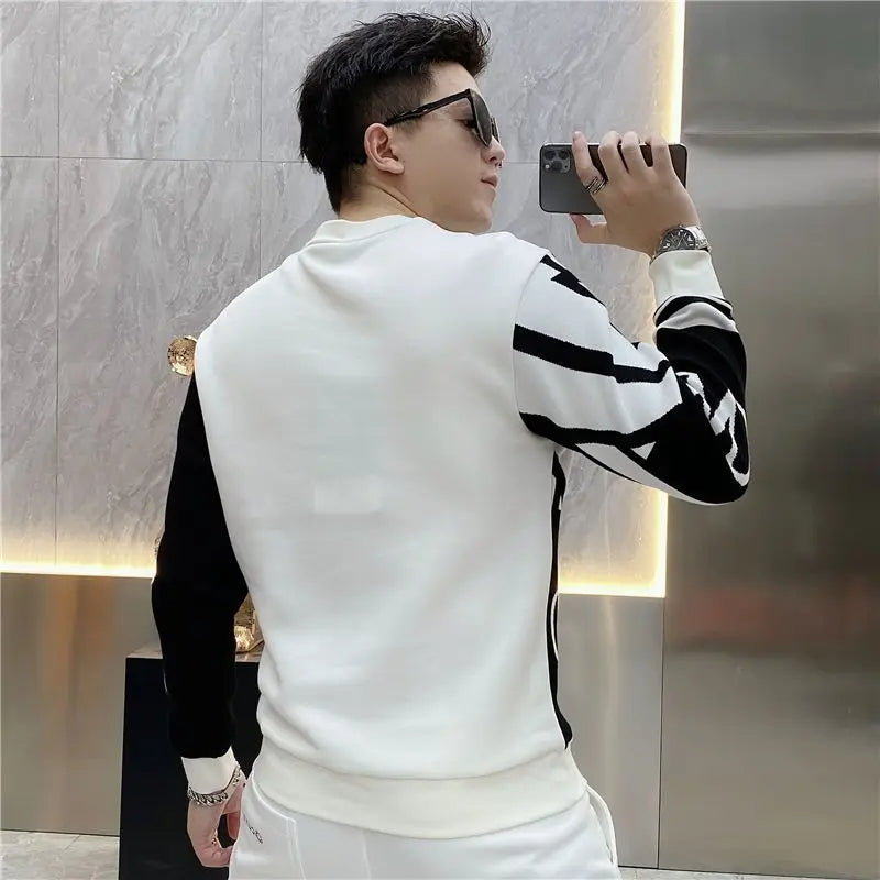 Craig - Trendy heren Sweatshirt met O-hals