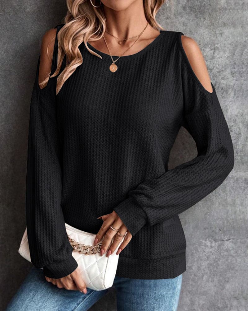 VALENTINA - Klassiek Off-Shoulder Shirt