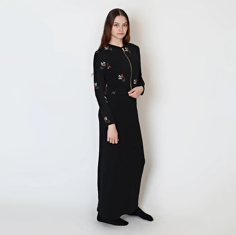 Kamala -Casual Bodycon geribbelde Maxi jurk voor dames
