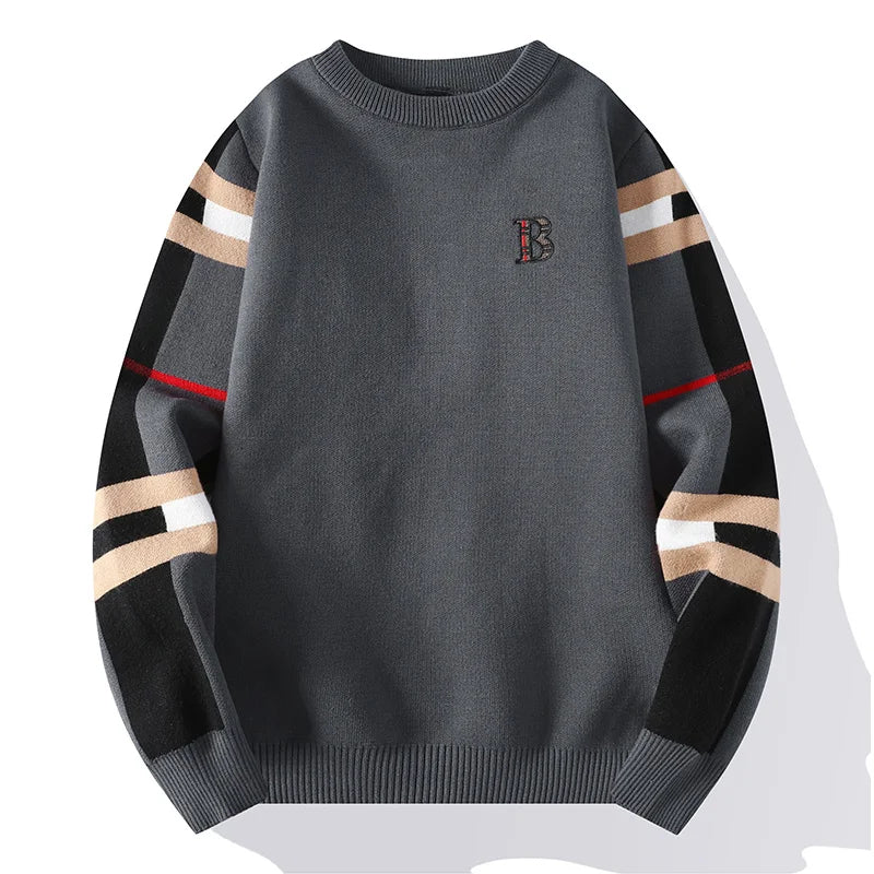 Norland - 2024 Herfst/Winter Luxe Heren Klassieke Streep Geruite Trui