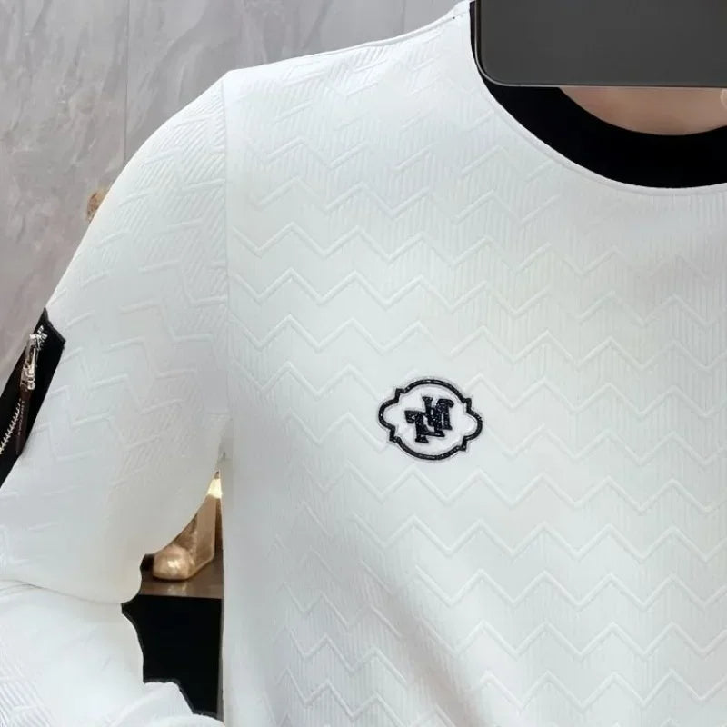 Ziven - Luxe heren-T-shirt met ronde hals