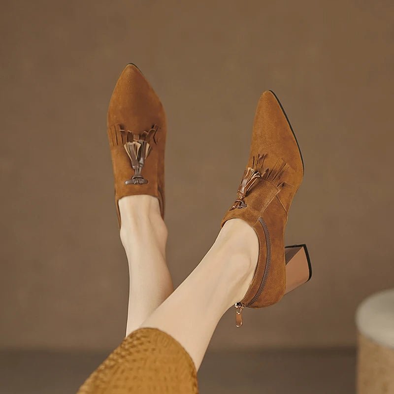 Yelena - Spring Women's Chunky Heel Pumps