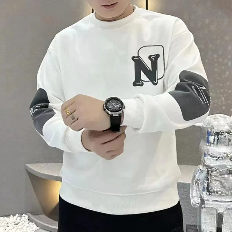 Grady - 2024 Heren Oversized Casual Sweatshirt met O-hals