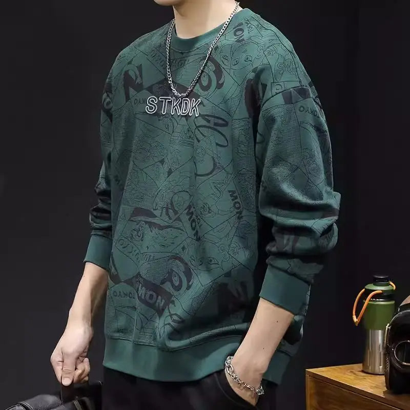 Braxton - Casual Geborduurde Hoodie voor Mannen