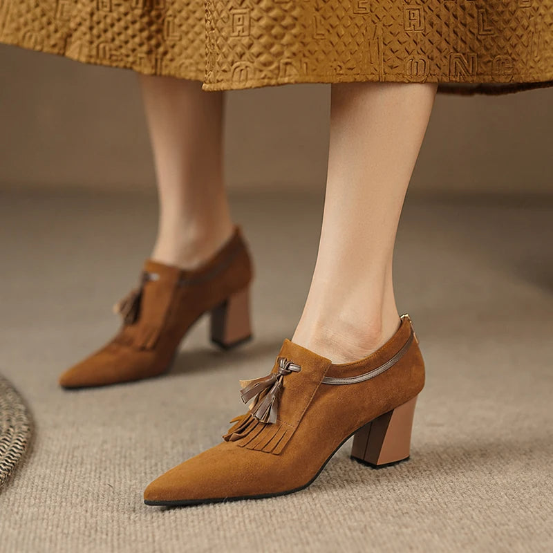 Yelena - Spring Women's Chunky Heel Pumps