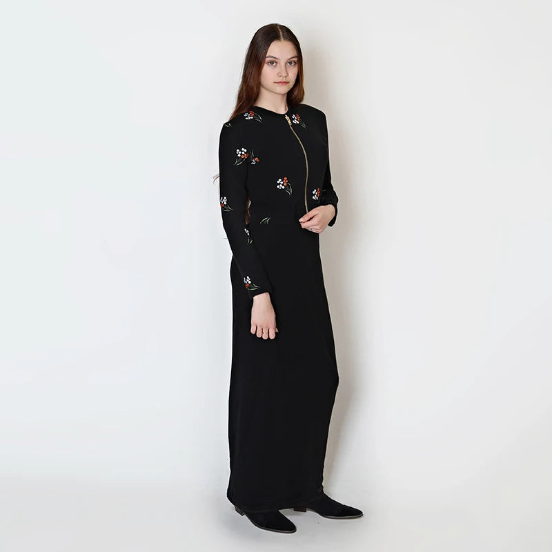 Kamala -Casual Bodycon geribbelde Maxi jurk voor dames