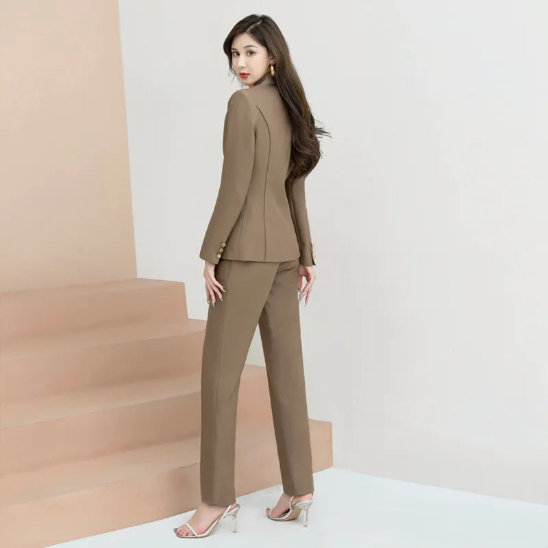 Aziza - Elegant wit damespak