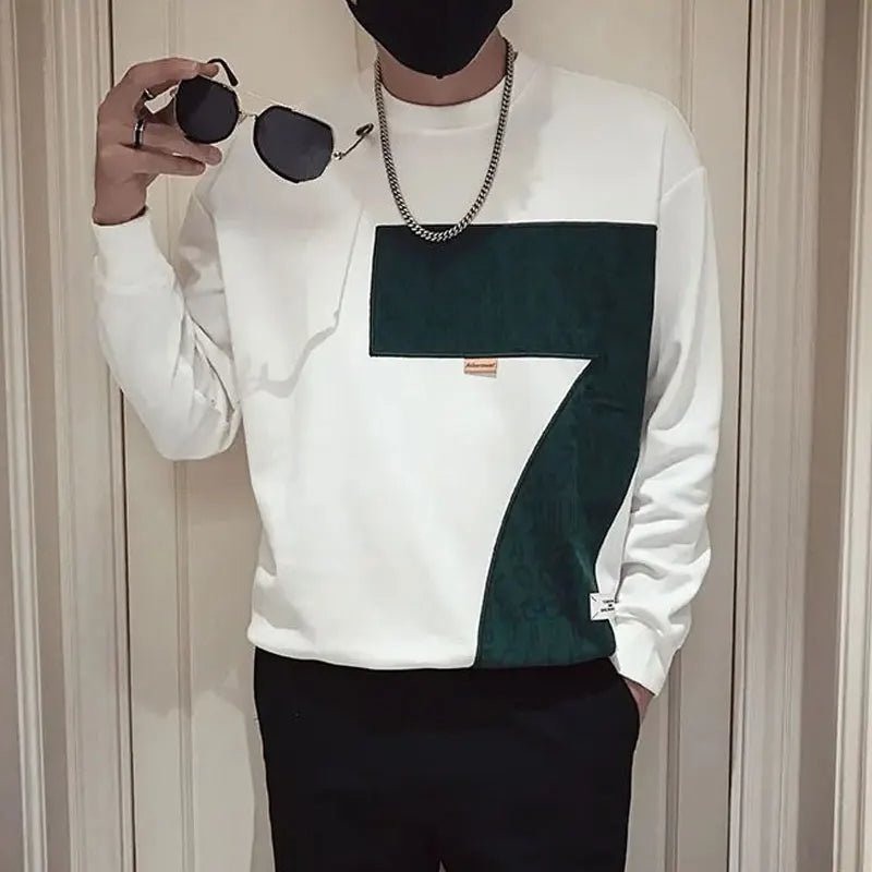 Nathan - Trendy Sweatshirt met Ronde Hals