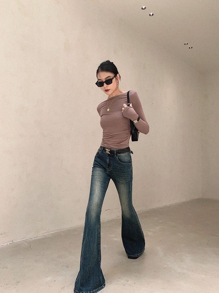 CAROLINE - Boot Cut High Waist Flare Jeans voor Dames